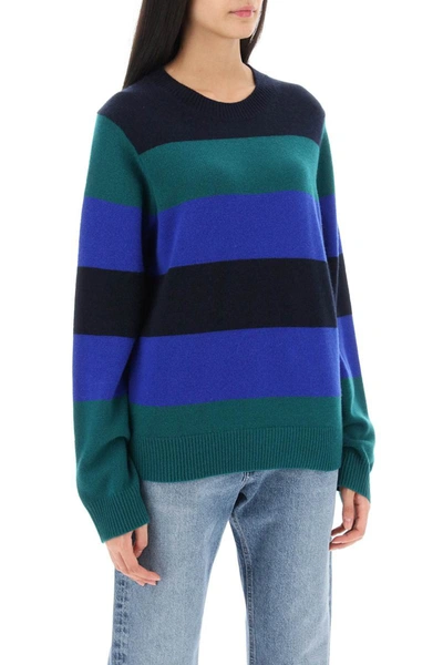 Shop Guest In Residence Striped Cashmere Sweater In Multicolor