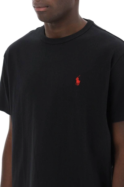 Shop Polo Ralph Lauren Classic Fit T-shirt In Solid Jersey In Black