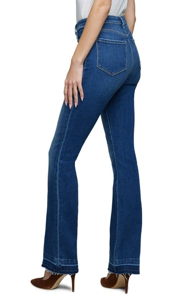 Shop L Agence Ruth High Waist Raw Hem Straight Leg Jeans In Talledega