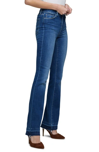 L'agence Ruth High Waist Raw Hem Straight Leg Jeans In Talledega