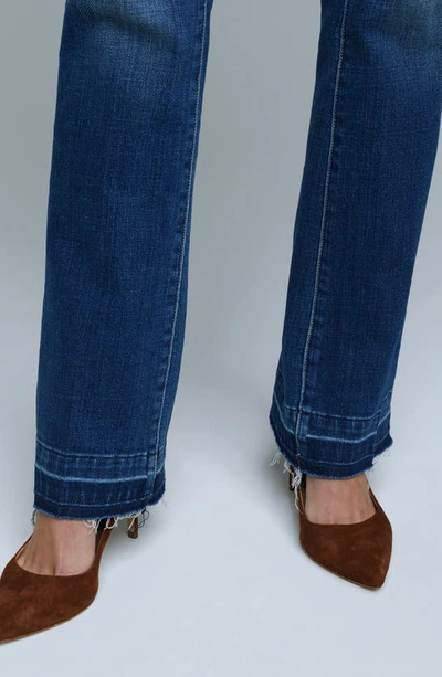 L'agence Ruth High Waist Raw Hem Straight Leg Jeans In Talledega