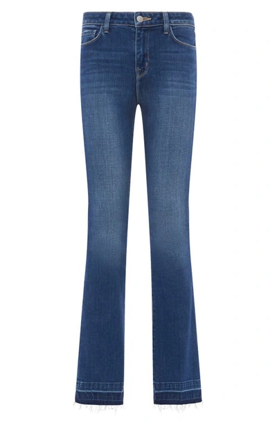L'agence Ruth High Waist Raw Hem Straight Leg Jeans In Talledega
