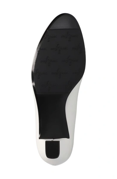 Easy Street Prim Womens Faux Leather Slip On Pumps In White