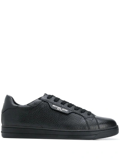 Shop Michael Kors Keating Lace Up Sneakers Shoes In Black