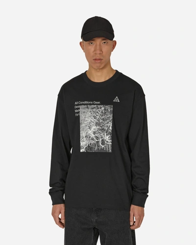 Shop Nike Acg Forest Longsleeve T-shirt In Black
