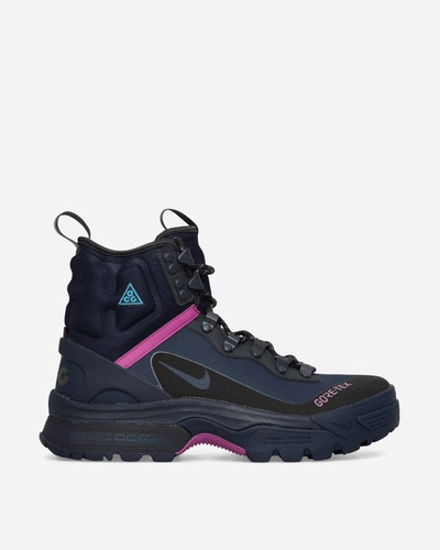 Shop Nike Acg Air Zoom Gaiadome Gore-tex Boots Obsidian / Teal Nebula In Multicolor