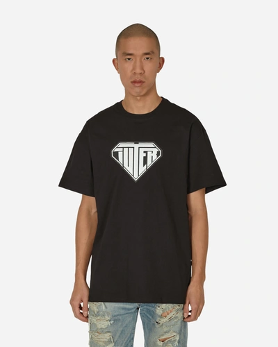 Iuter Man T-shirt Black Size Xl Cotton In Black