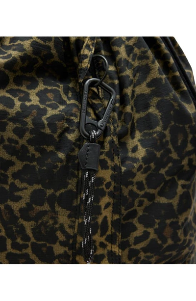 Shop Allsaints Kaito Duffle Sling Bag In Leopard