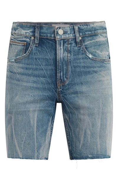 Shop Hudson Jeans Kirk Raw Hem Denim Shorts In Extracted Villa