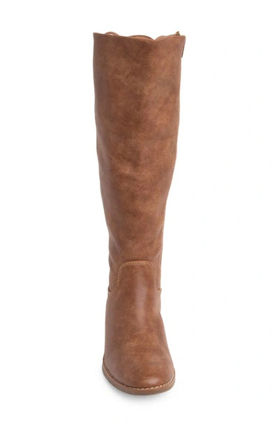 Eurosoft Wenda Faux Leather Boot In Luggage Tan