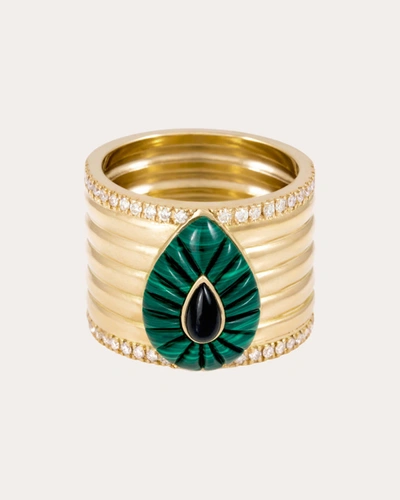 Shop L'atelier Nawbar Women's Small 102 Ring In Green/black