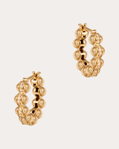 Shop L'atelier Nawbar Women's Small Gold Atom Hoop Earrings