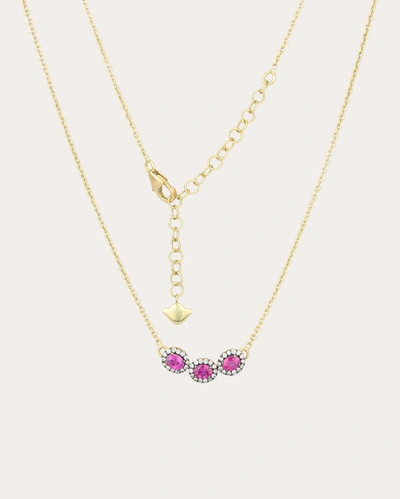 Shop Amrapali Women's Ruby & 18k Gold Mini Rajasthan Pendant Necklace In Pink