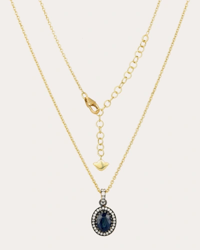 Shop Amrapali Women's Sapphire & 18k Gold Mini Rajasthan Pendant Necklace In Blue