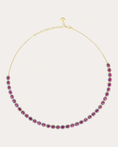 Shop Amrapali Women's Ruby & 18k Gold Mini Rajasthan Necklace In Pink