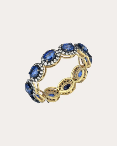 Shop Amrapali Women's Sapphire & 18k Gold Mini Rajasthan Ring In Blue