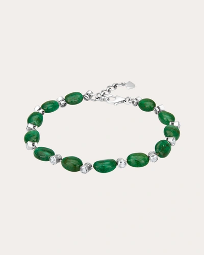 Shop Amrapali Women's Emerald & Diamond Bahaar Bracelet In Green