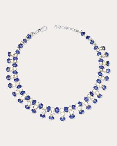 Shop Amrapali Women's Tanzanite & Diamond Bahaar Necklace In Blue
