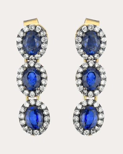 Shop Amrapali Women's Sapphire & 18k Gold Mini Rajasthan Drop Earrings In Blue