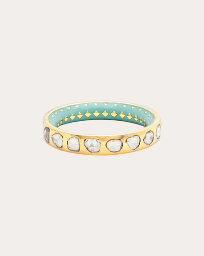 Shop Amrapali Women's Kundan Diamond & 18k Gold Enamel Ring