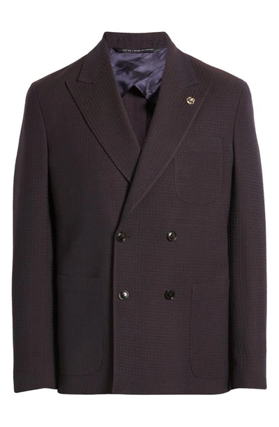 Shop Ted Baker Thomas Textured Stretch Wool Blend Sport Coat In Brown