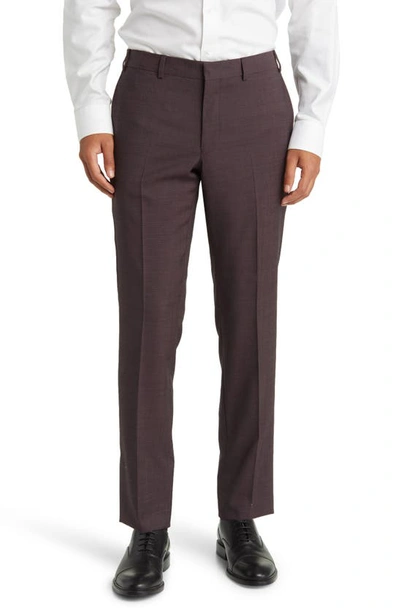 Shop Ted Baker Roger Extra Slim Fit Solid Wool Suit In Burgundy