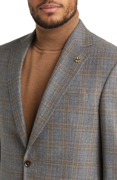 Shop Ted Baker Jay Slim Fit Plaid Wool Sport Coat In Tan