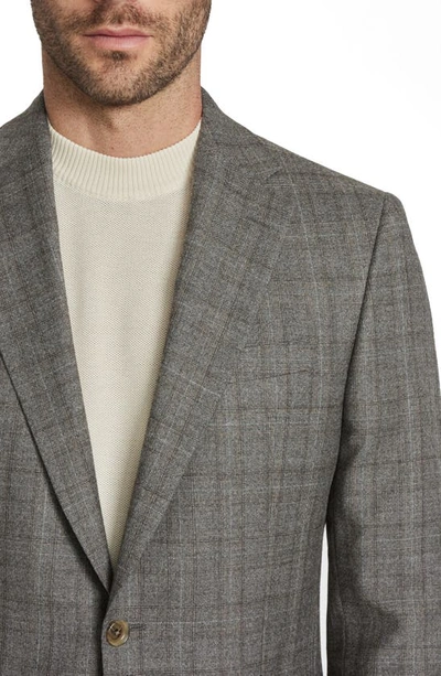 Shop Jack Victor Esprit Soft Constructed Plaid Wool Suit In Tan