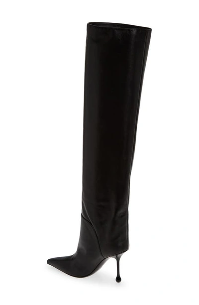Shop Jimmy Choo Cycas Pointed Toe Boot In Black