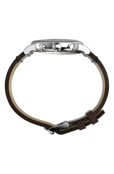 Shop Timex Waterbury Standard Leather Strap Watch, 40mm In Brown