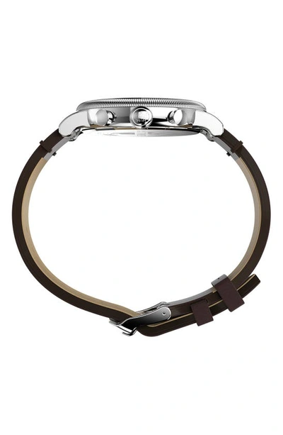 Timex ® Waterbury Standard Leather Strap Watch, 40mm In Brown