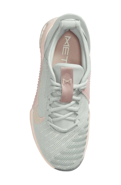 Shop Nike Metcon 9 Flyease Training Shoe In Silver/ Ivory/ Guava