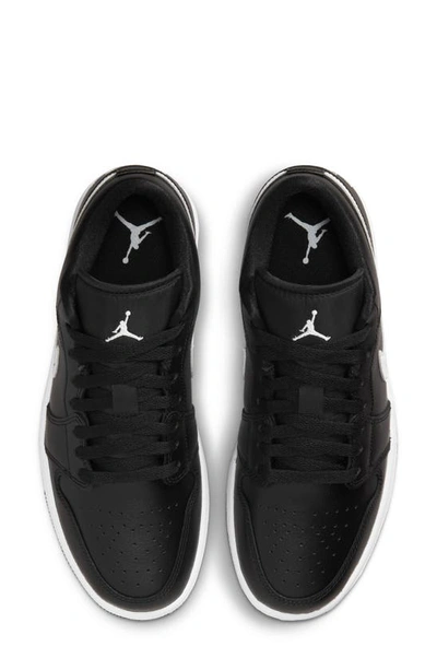 Shop Jordan Air  1 Low Sneaker In Black/ White/ Black