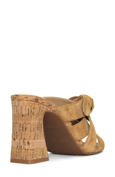 Nydj Loreri Slide Sandal In Cognac