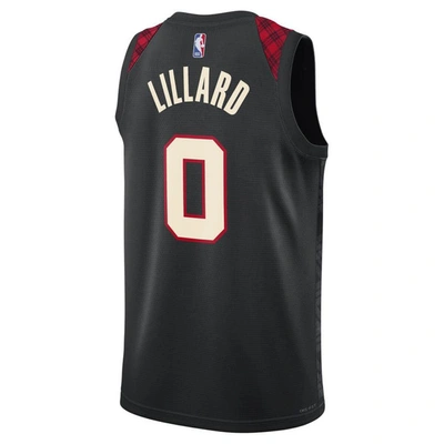 Shop Nike Unisex  Damian Lillard Black Portland Trail Blazers 2023/24 Swingman Jersey