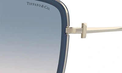 Tiffany & Co 59mm Gradient Square Sunglasses In Opal Blue