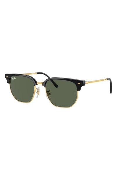 Ray Ban Ray-ban Kids' New Clubmaster Junior 47mm Irregular Sunglasses In Black