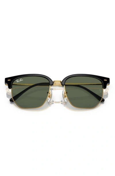 Ray Ban Ray-ban Kids' New Clubmaster Junior 47mm Irregular Sunglasses In Black