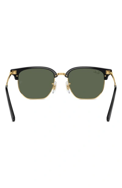 Ray Ban Ray-ban Kids' New Clubmaster Junior 47mm Irregular Sunglasses In Black