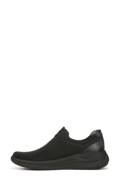 Shop Bzees Twilight Crystal Embellished Knit Sneaker In Black