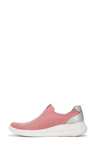 Shop Bzees Twilight Crystal Embellished Knit Sneaker In Pink