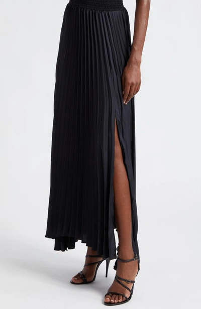 Shop Ramy Brook Arina Pleated Maxi Dress In Black