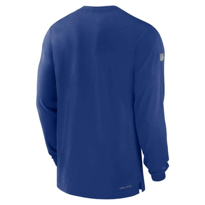 Shop Nike Royal New York Giants 2023 Sideline Performance Long Sleeve T-shirt