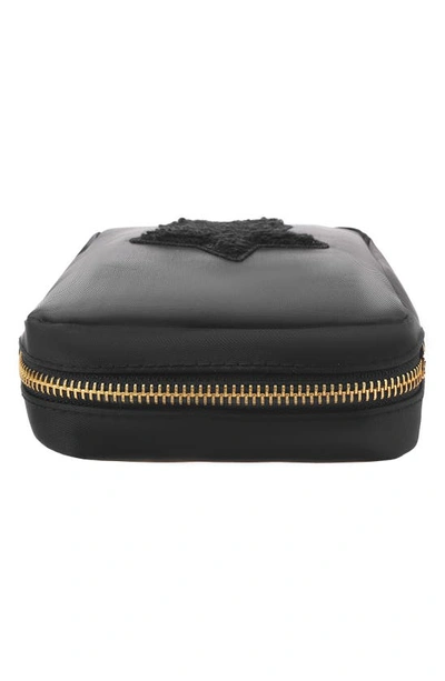 Shop Bloc Bags Mini Star Cosmetics Bag In Black/ Black
