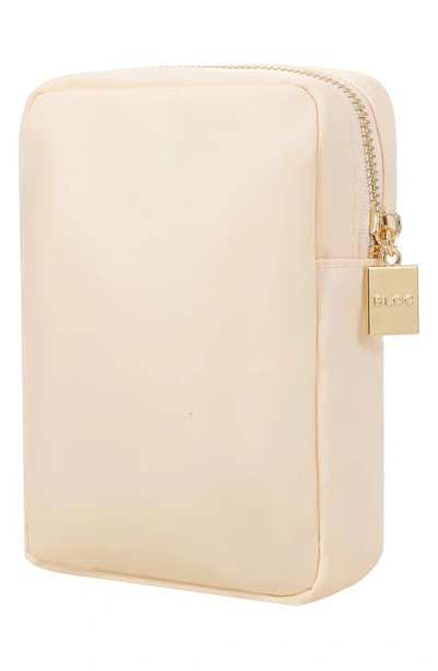 Shop Bloc Bags Mini Heart Cosmetics Bag In Cream