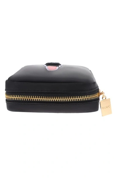 Shop Bloc Bags Mini Lipstick Cosmetics Bag In Black