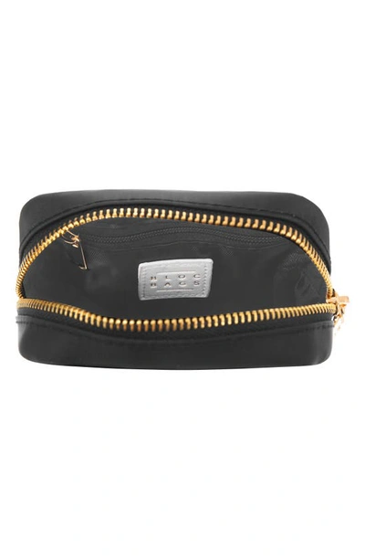 Bloc Bags Mini Heart Cosmetics Bag In Black/ Black
