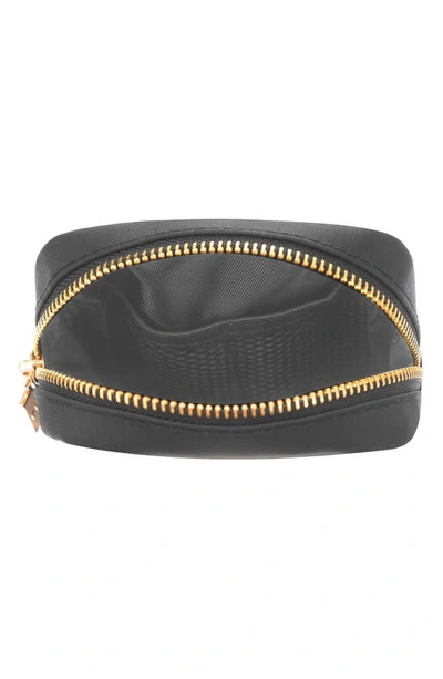 Bloc Bags Mini Heart Cosmetics Bag In Black/ Black