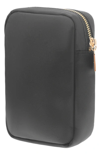 Bloc Bags Mini Heart Cosmetics Bag In Black/ Black
