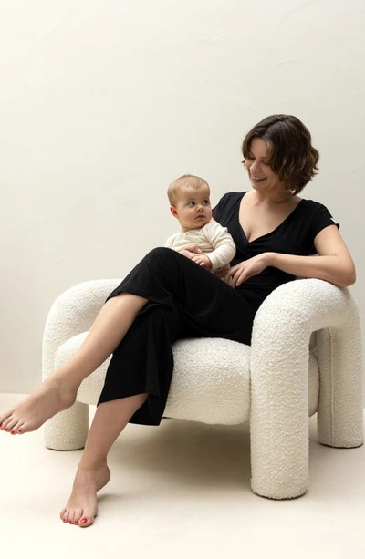 Shop Cache Coeur Origin Maternity/nursing Pajama Top In Black
